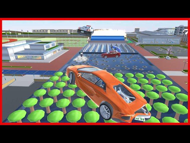 Car Challenge: Fly Over Obstacles || SAKURA School Simulator