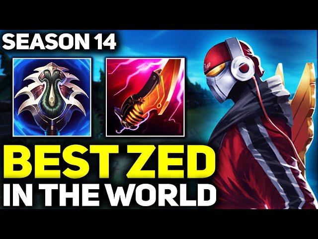 RANK 1 BEST ZED IN SEASON 14 - AMAZING GAMEPLAY! | League of Legends