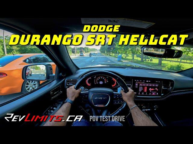 2021 Dodge Durango SRT Hellcat AWD | ASMR | PoV Test Drive #25 | 4K | REVLIMITS.CA