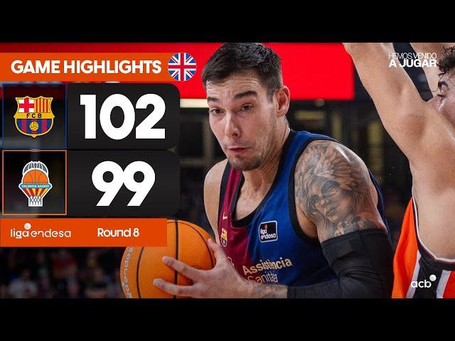 Barça - Valencia Basket (102-99) GAME HIGHLIGHTS | Liga Endesa 2024-25