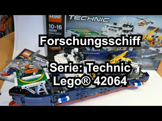 Test LEGO Forschungsschiff / Ocean Explorer (Technic Set 42064 Review deutsch 4K)