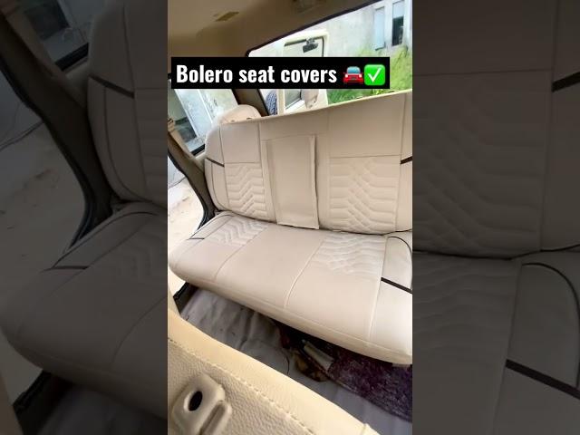 Bolero seat covers. #bolero #shorts #mahindra