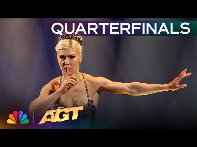 Ballerina Ashlee Montague Balances On Bottles Engulfed In FIRE! | Quarterfinals | AGT 2024