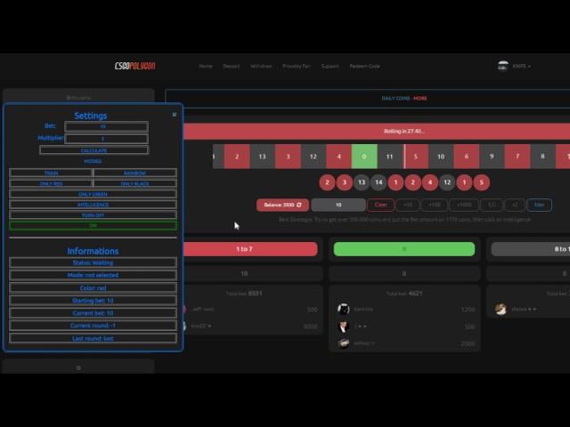 Betting-bot for csgopolygon