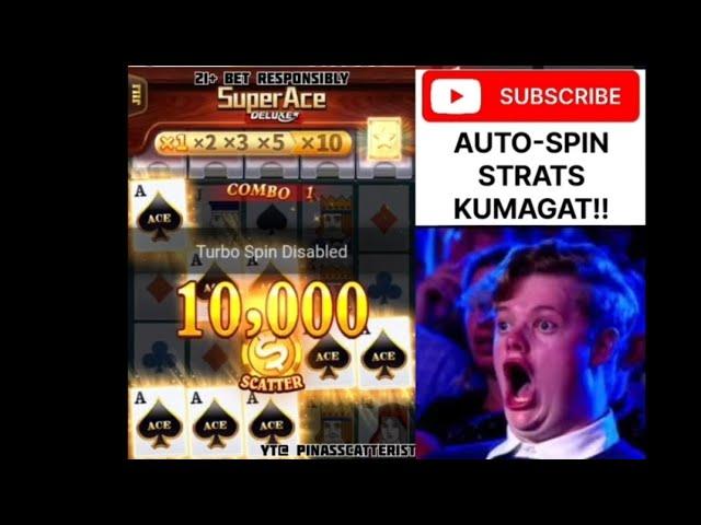 SUPER ACE DELUXE, AUTO SPINS STRATS!!! ️🪽