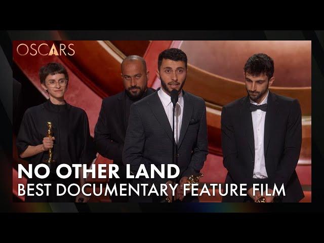 'No Other Land' Wins Best Documentary Feature Film | 97th Oscars Speech (2025)