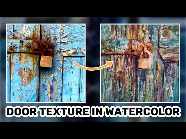 Painting watercolor textures with David Poxon | watercolor textures for beginners | learn to paint