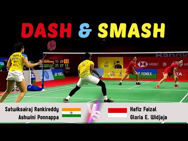 DASH AND SMASH | Satwiksairaj Rankireddy/Ashwini Ponnappa vs Hafiz Faizal/Gloria Emanuelle Widjaja