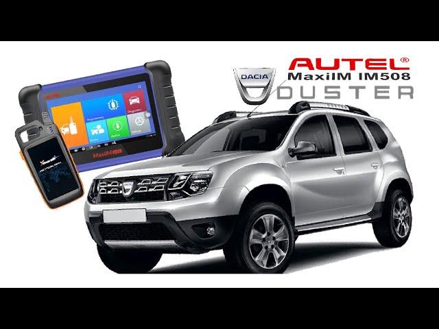 Как прописать ключ Dacia Duster (Renault Duster) 2017. Программирование Autel MaxiIM IM508