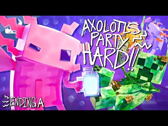 MINECRAFT AXOLOTL RAP | "Axolotls Party Hard" | Animated Music Video [VERSION A]