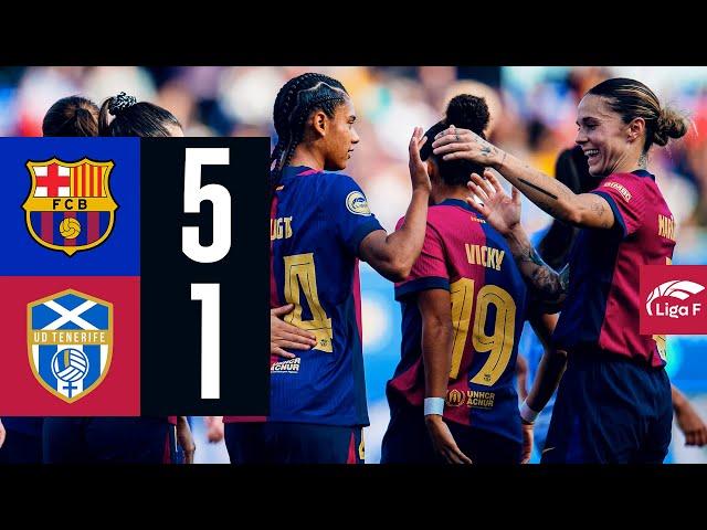 LIGA F | FC BARCELONA 5 vs 1 UD TENERIFE 