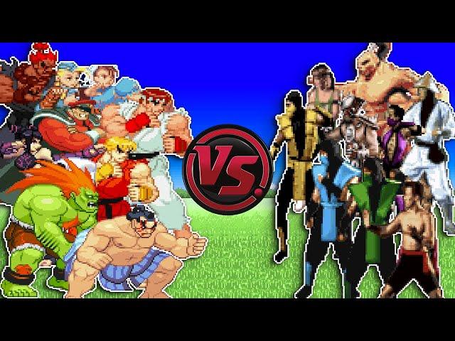 Street Fighter VS Mortal Kombat! Sprite Animation