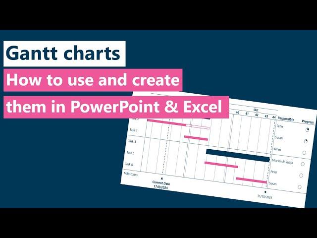 How to use and create Gantt Charts in PowerPoint & Excel