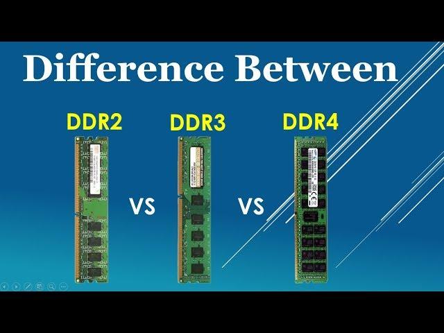 DDR2 vs DDR3 vs DDR4 Explained Feature and Identify comparison