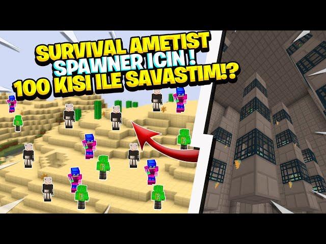 6 SPAWNER İÇİN 100 KİŞİYLE MÜCADELE ETTİM!? - Craftrise Survival Ametist