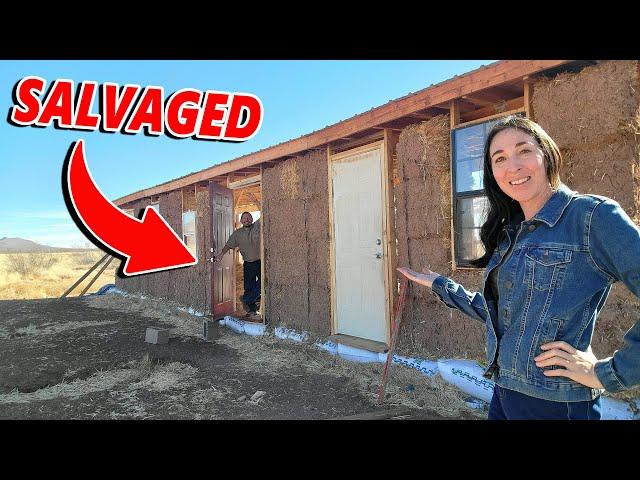 From Old to New: Transforming Repurposed Doors for a Straw Bale Home