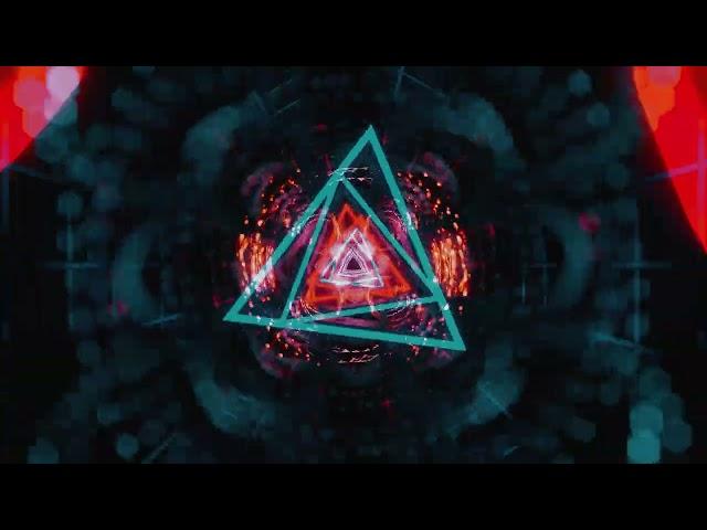 [4K] 1 Hour Tunnel Triangle Loop - DJ Visuals