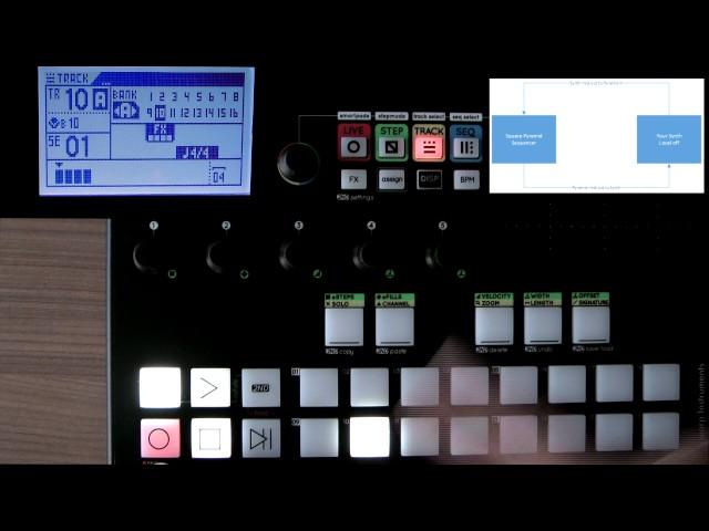 Squarp Pyramid Sequencer looping workflow