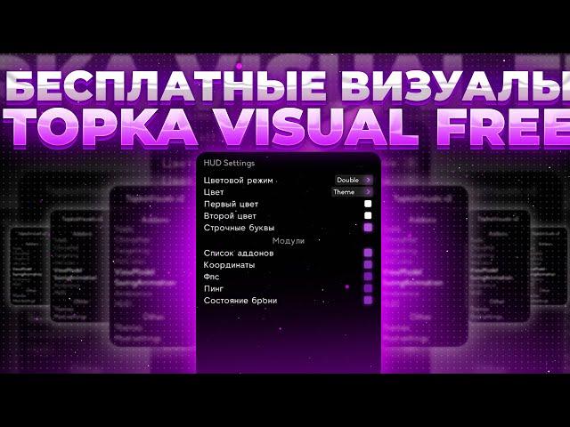 БЕСПЛАТНАЯ ВЕРСИЯ TOPKA VISUALS V2 FREE - ОБЗОР ФУНКЦИЙ