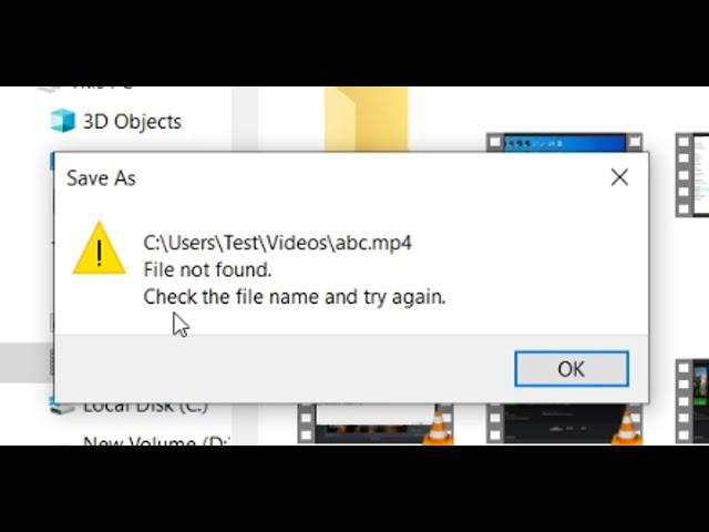 Fix Video Editor Error File Not Found Check The File Name And Try Again When Exporting Video