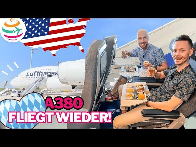 Lufthansa A380 ist zurück! Wir fliegen Premium Economy beim Erstflug nach Boston | YourTravel.TV