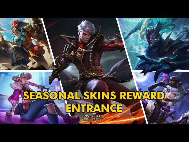 MLBB SEASONAL SKINS REWARD ENTRANCE ( SEASON 1 - 30 )