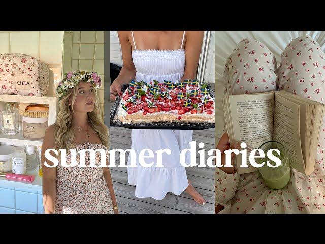 slow summer days | celebrating midsummer, summer house at the countryside & self care