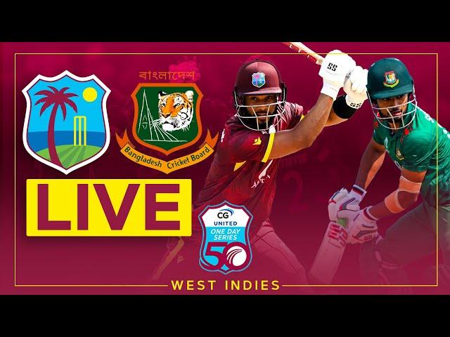  LIVE | West Indies v Bangladesh | 1st CG United ODI