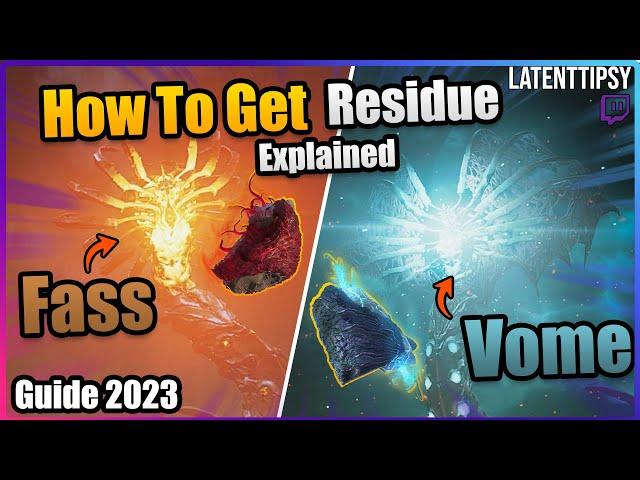 How To Get Fass And Vome Residue In Warframe | Beginners guide