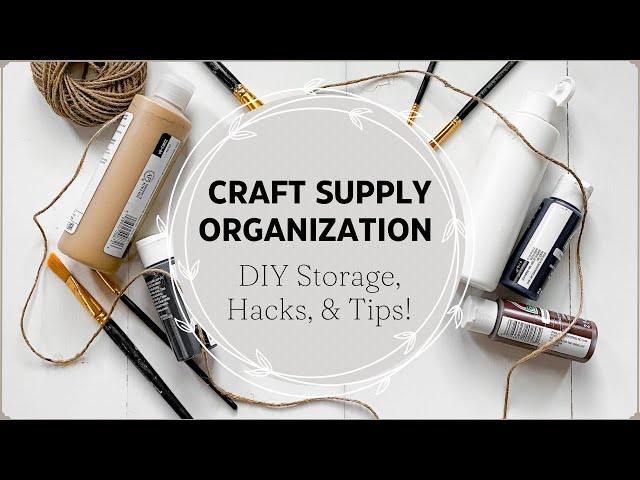 Craft Room Organization 2023! Small Space Craft Supply Storage and Organization Ideas!