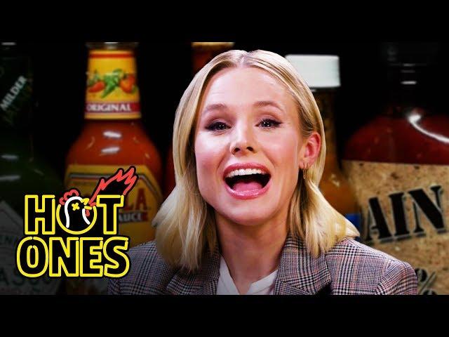 Kristen Bell Ponders Morality While Eating Spicy Wings | Hot Ones