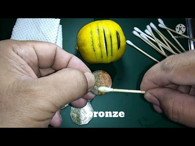 Cleaning Coins w/ Lemon and 5 Types of Metal.Worldcoins&Currency.ALEJANDRO BELGA TV.