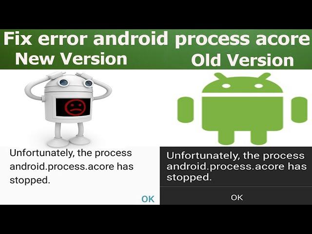 How to fix android.process.acore has stopped | android error | unfortunately the process android