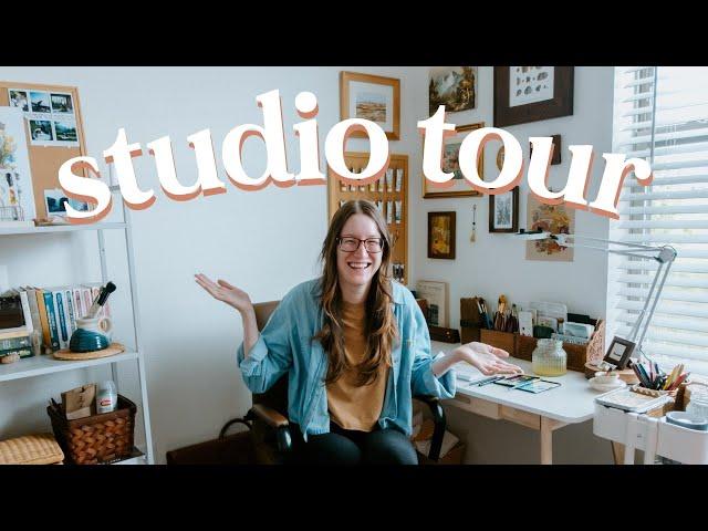 2023 art studio tour | in my cozy 1br apartment