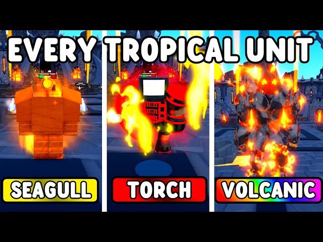 EVERY TROPICAL CRATE UNIT VS ENDLESS MODE (Toilet Tower Defense)