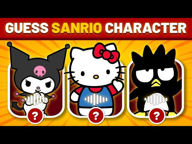 Guess the character's voice line and Emoji Quiz  - Sanrio | hello kitty, my melody, kuromi