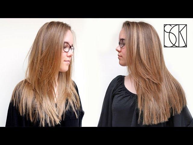 LONG LAYERS - HAIRCUT - tutorial by SANJA KARASMAN