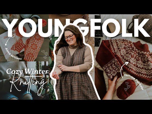 Cozy Winter Knitting Vlog | Lumme Pullover | Alma Mittens | Handspun | Ginko Pinafore