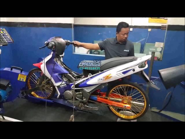 YAMAHA 125ZR 2T Drag Racing Bike Dyno - Motodynamics Technology Malaysia