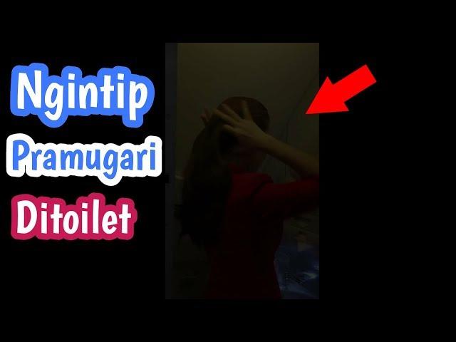 Ngintip Pramugari Cantik Ditoilet Pesawat