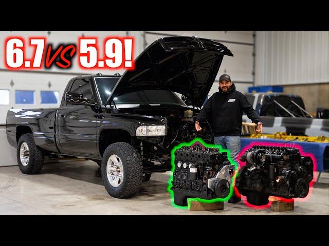 Taking Out a Perfect Running 5.9 Cummins Engine!!! Here's Why!!! 2nd Gen Engine Swap!!!