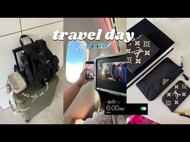 TRAVEL DAY VLOG ️ 6am wake up + pack with me