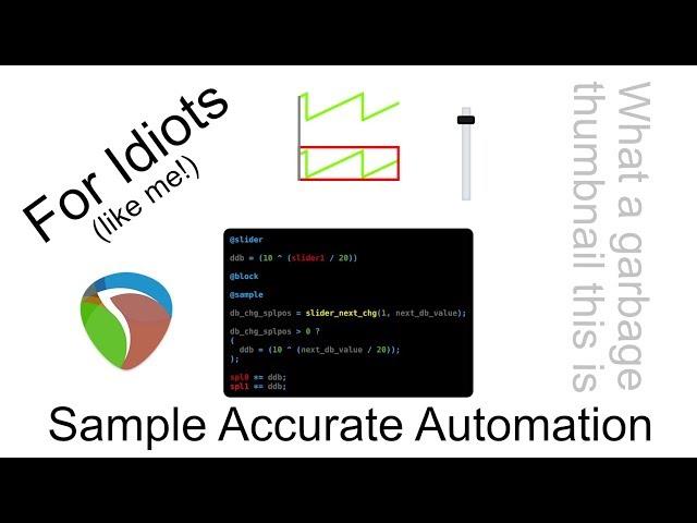 DIY - Sample Accurate Automation in Reaper with JSFX