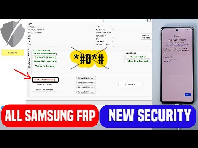 Finally-No *#0*# All Samsung Frp Bypass Android 13 New Security 1 Click Frp Tool 2024