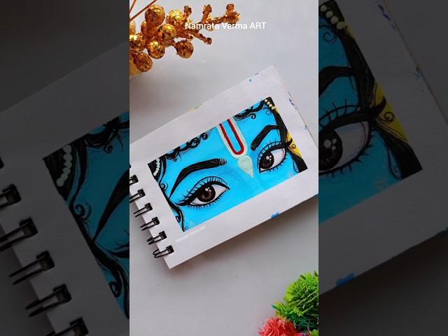 Krishna ji Eyes Drawing  #shorts #art #trending #namratart