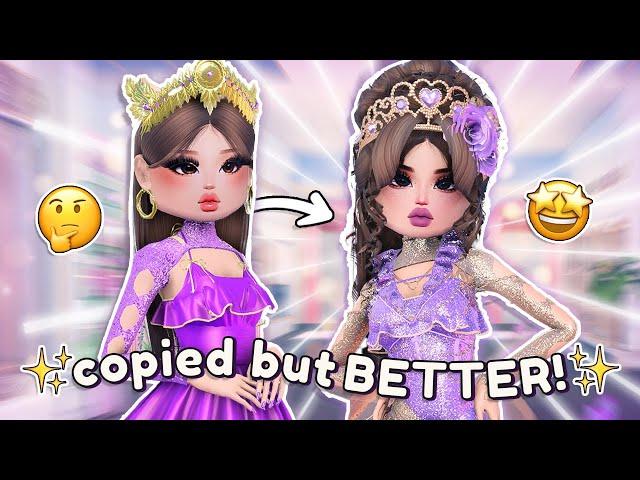 COPYING OUTFITS but Making Them *BETTER* in DRESS TO IMPRESS! (again!)  | Roblox