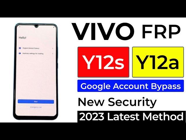 Vivo Y12s/Y12a Frp Bypass/Google Account Unlock 2023 | New Security Fix Reset Not Work