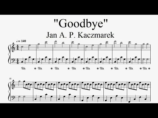 "Goodbye — Hachiko" - Piano sheet music (by Tatiana Hyusein)