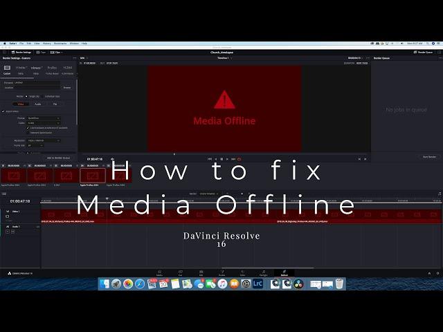 How to resolve Media Offline Error | DaVinci Resolve 16