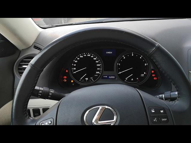 Lexus Is250 - How to disable seat belt warning